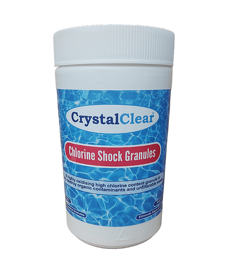 1kg tub of crystalclear chlorine shock