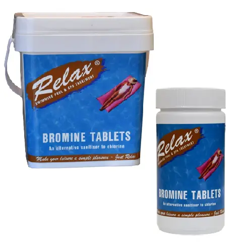 Relax Bromine Tablets 5kg and 1kg