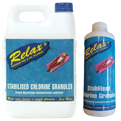 Relax Chlorine Granules 5kg and 1kg