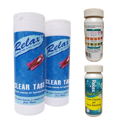 Relax Clear Tabs and Relax Test Strips